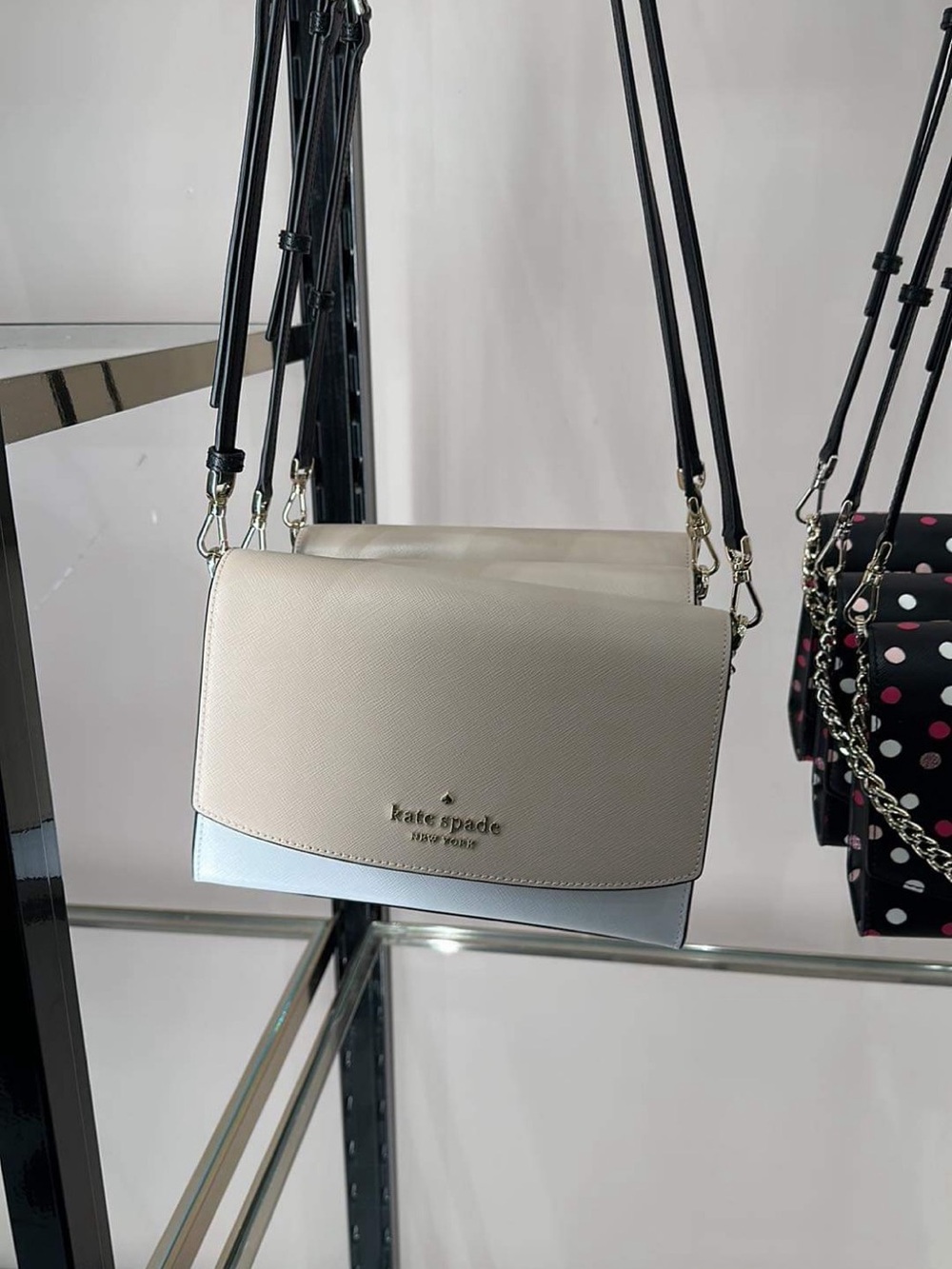 kate spade Cream and White Two-Tone Crossbody